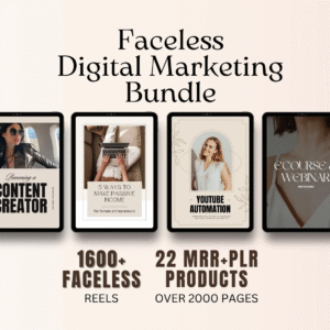 22 Faceless Digital Marketing MRR Products